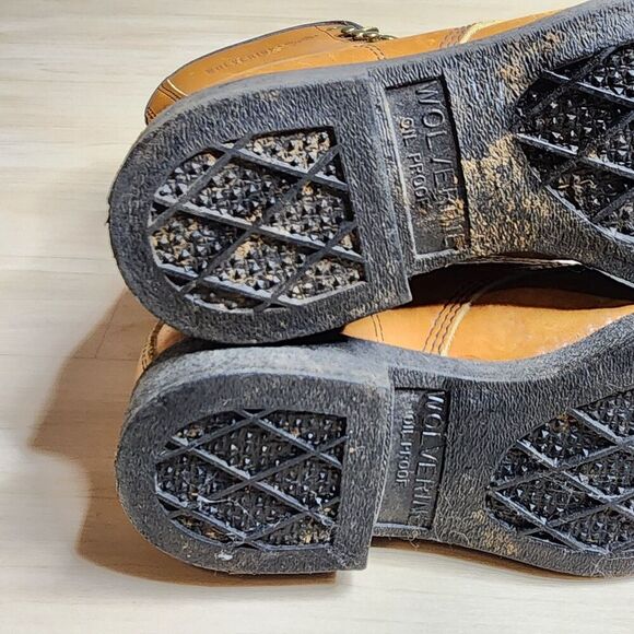 Vintage Wolverine Tan Hunting Outdoor Lace‎ Up Work Oil Proof 8\